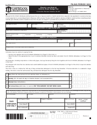 Form R-19000 Electric and Hybrid Vehicle Road Usage Fee - Louisiana