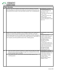 Worksheet &amp; Rubric - U.S. Treasury Capital Projects Fund for Libraries Application - Vermont, Page 6