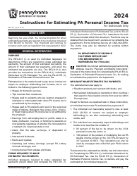 Document preview: Instructions for Form REV-414 (I), PA-40 ES (I) #### - Pennsylvania