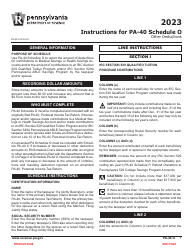 Form PA-40 Schedule O Other Deductions - Pennsylvania, Page 3