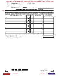 Document preview: Form PA-40 Schedule J Income From Estates or Trusts - Pennsylvania, 2023