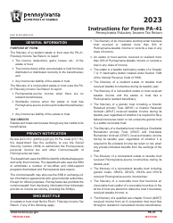 Form PA-41 Pennsylvania Fiduciary Income Tax Return - Pennsylvania, Page 3