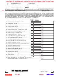 Document preview: Form PA-40 (PA-41) Schedule OC Other Credits - Pennsylvania, 2023