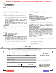 Document preview: Form PA-41 V Payment Voucher - Pennsylvania, 2023