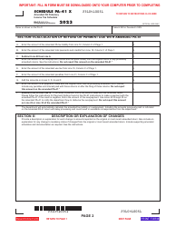 Form PA-41 Schedule X Amended Pa Fiduciary Income Tax Schedule - Pennsylvania, Page 2