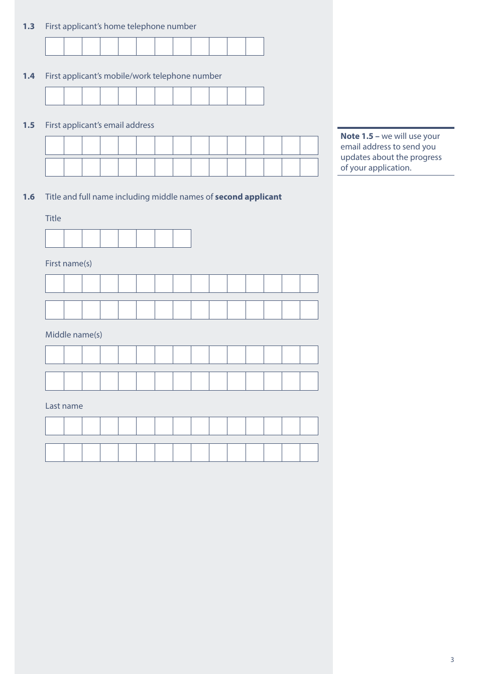 Form PA1A Probate Application - Without a Will - Probate Practitioners - United Kingdom, Page 3