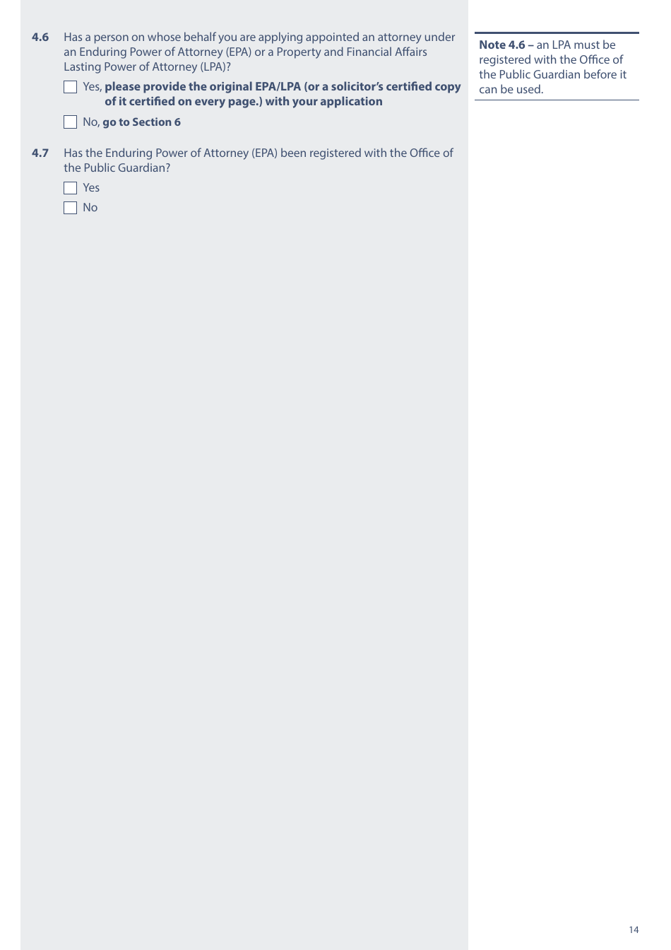 Form PA1A Probate Application - Without a Will - Citizen Applicants - United Kingdom, Page 14