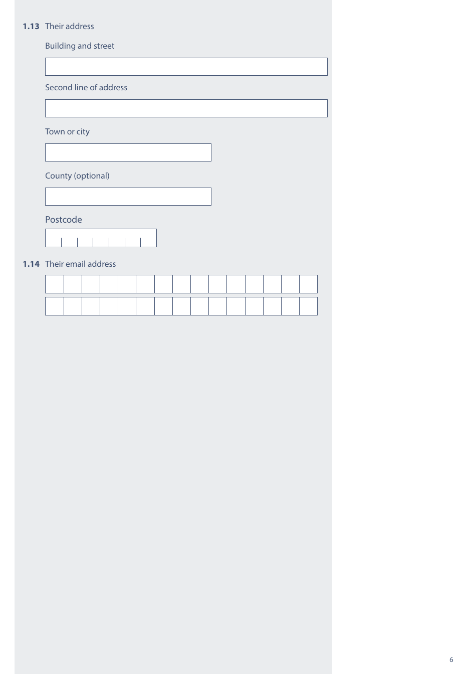 Form PA1A Probate Application - Without a Will - Citizen Applicants - United Kingdom, Page 6