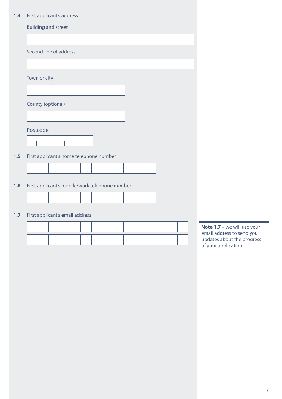 Form PA1P Probate Application - With a Will - Probate Practitioners Only - United Kingdom, Page 3
