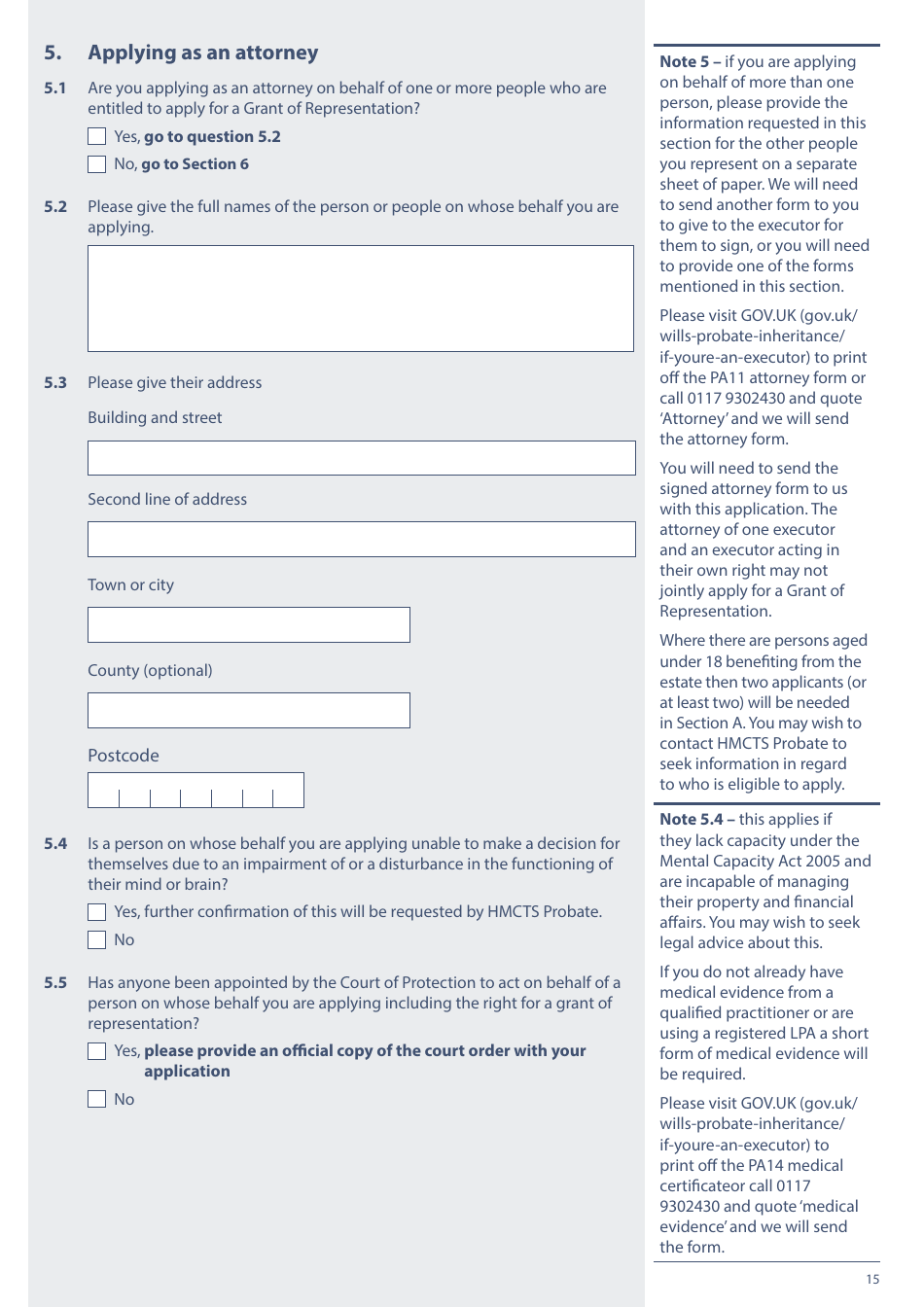 Form Pa1p Download Fillable Pdf Or Fill Online Probate Application With A Will Citizen 1246