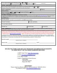 Form DSS-NEMT-970 South Dakota Medicaid Non-emergency Medical Travel (Nemt) Reimbursement Form - Day Trip - South Dakota, Page 2