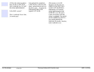 Form B-1 Sui Worksheet - Cadet Programs, Page 3