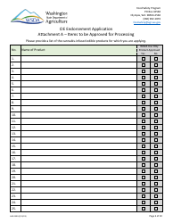 Form AGR-2300 Cannabis-Infused Edible Endorsement Application - Washington, Page 3