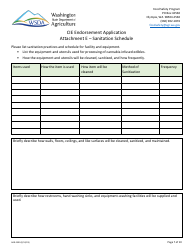 Form AGR-2300 Cannabis-Infused Edible Endorsement Application - Washington, Page 7