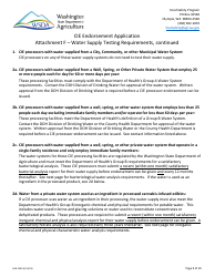 Form AGR-2300 Cannabis-Infused Edible Endorsement Application - Washington, Page 9