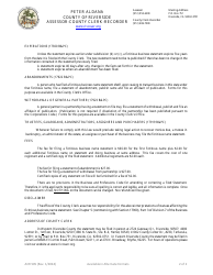 Form PS03 Fictitious Business Name Statement Application Packet - County of Riverside, California, Page 4