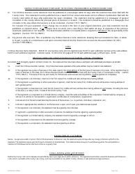 Form PS03 Fictitious Business Name Statement Application Packet - County of Riverside, California, Page 6