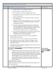 Money Transmission License New Application Checklist (Company) - Texas, Page 12