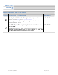 Money Transmission License New Application Checklist (Company) - Texas, Page 16