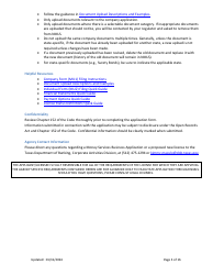 Money Transmission License New Application Checklist (Company) - Texas, Page 3