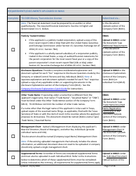 Money Transmission License New Application Checklist (Company) - Texas, Page 7
