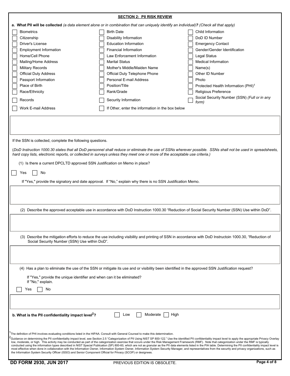 DD Form 2930 Fill Out Sign Online And Download Fillable PDF