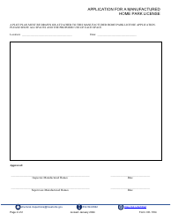 Form CE-1184 Application for a Manufactured Home Park License - City of Houston, Texas, Page 2