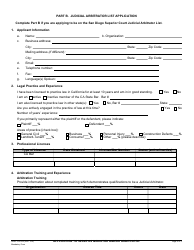 Form SDSC CIV-023 Application to Serve as Mediator and/or Arbitrator - County of San Diego, California, Page 5