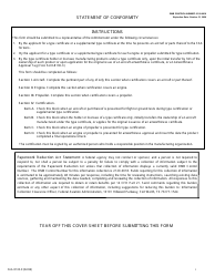 FAA Form 8130-9 Statement of Conformity