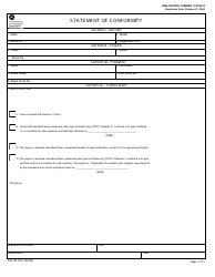 FAA Form 8130-9 Statement of Conformity, Page 2