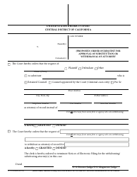 Document preview: Form G-01 ORDER (Proposed) Order on Request for Approval of Substitution or Withdrawal of Attorney - California