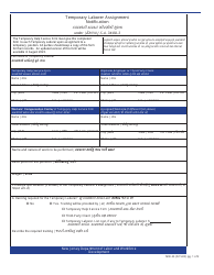 Form MW-23 Temporary Laborer Assignment Notification - New Jersey (English/Gujarati)