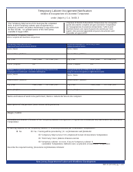 Form MW-23 Temporary Laborer Assignment Notification - New Jersey (English/Italian)