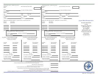 Form MW-24S Temporary Laborer Itemized Statement of Earnings, Hours &amp; Deductions - New Jersey (English/Italian), Page 2