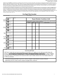 FAA Form 7233-4 Pre-flight Pilot Checklist and International Flight Plan