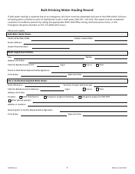DNR Form 542-0187 Bulk Drinking Water Hauling Record - Iowa, Page 5