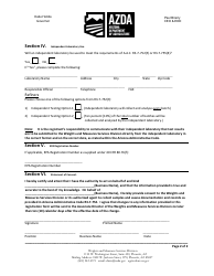 Arizona Cbg Registration Form - Arizona, Page 2