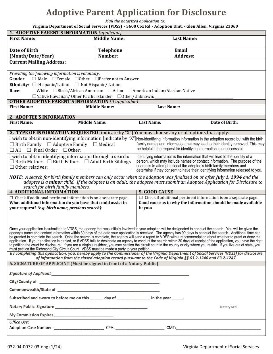 Form 032-04-0072-03-ENG - Fill Out, Sign Online and Download Fillable ...