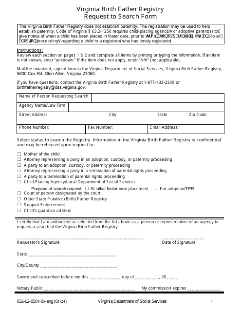 Form 032-02-0501-ENG  Printable Pdf