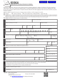 Form 5042 Application for Title by an Insurance Company - Missouri