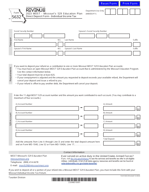 Form 5632 2023 Printable Pdf