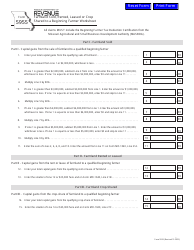 Form 5955 Farmland Sold, Rented, Leased or Crop Shared to a Beginning Farmer Worksheet - Missouri