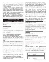 Form MO-1041 Fiduciary Income Tax Return - Missouri, Page 9