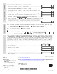 Form MO-1120 Corporation Income Tax Return - Missouri, Page 4