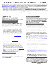 Instructions for Form MO-1120 Corporation Income Tax Return - Missouri, Page 2