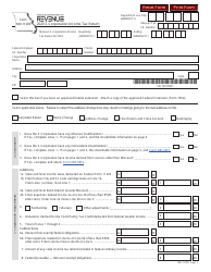 Document preview: Form MO-1120S S-Corporation Income Tax Return - Missouri