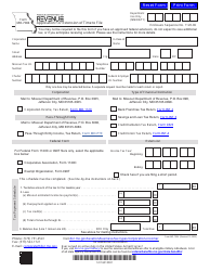 Document preview: Form MO-7004 Application for Extension of Time to File - Missouri
