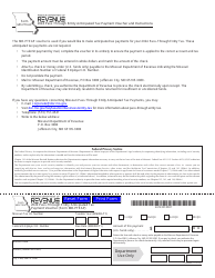 Document preview: Form MO-PTEAP Pass-Through Entity Anticipated Tax Payment Voucher - Missouri, 2024