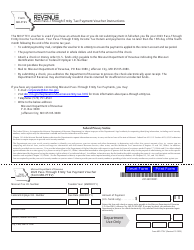 Document preview: Form MO-PTEV Pass-Through Entity Tax Payment Voucher - Missouri, 2023