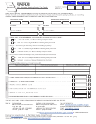 Form MO-WFTC Missouri Working Family Tax Credit - Missouri